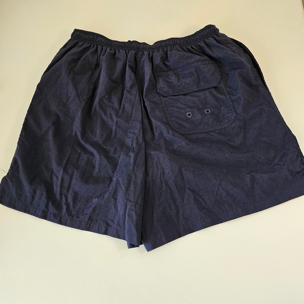 Joe Marlin Mens Navy Blue Swim Trunks Mesh Lined Board Shorts Size Large